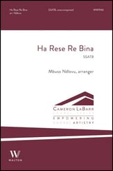 Ha Rese Re Bina SSATB choral sheet music cover